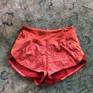 Women’s red outdoor voices shorts!